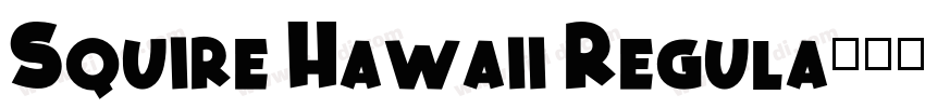 Squire Hawaii Regula字体转换